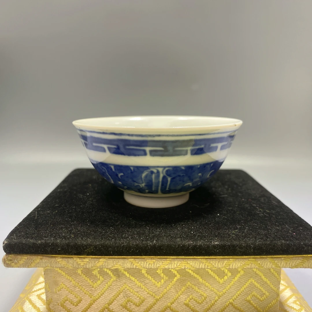 022青花夔龙纹茶园陶瓷釉下青全手工