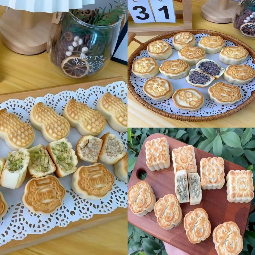【课程】6种口味脆皮月饼，皮脆馅酥低甜
