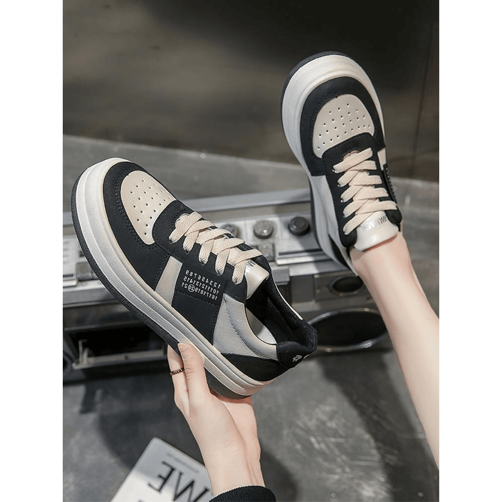 回力瑞板鞋女小众ins潮2024年春季新款百搭德训女鞋厚底休闲运