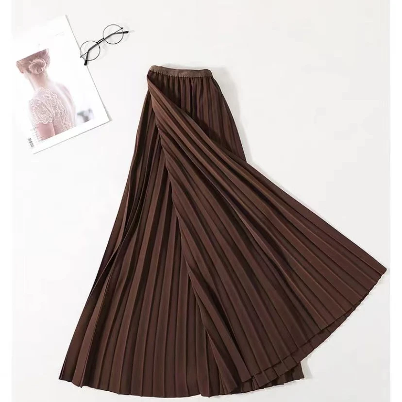 【541半裙】薇乐女装显瘦半身裙气质高腰百褶A字女士女装时尚