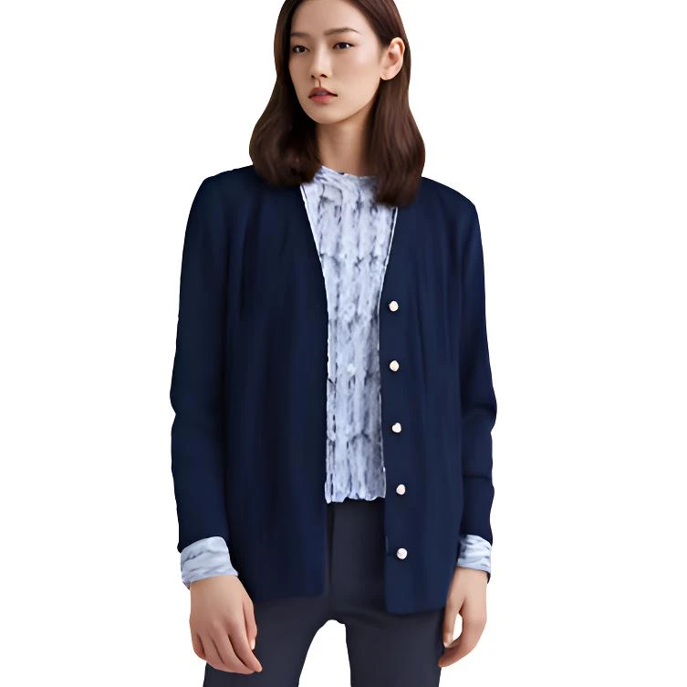 【322针织外套】薇乐针织气质长袖秋冬女士时尚夏季早秋优雅复古