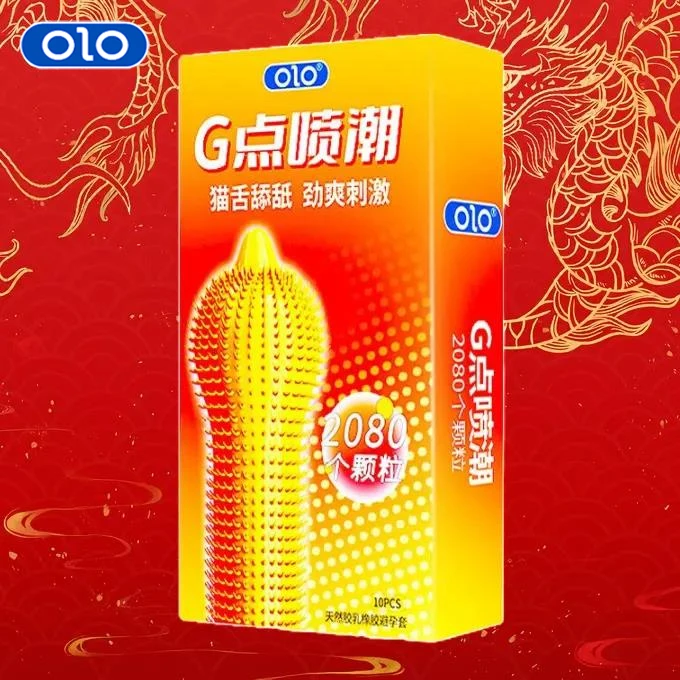 OLO天然橡胶乳胶男用大颗粒避孕套情侣性生活女性成年人用的夫妻安全套