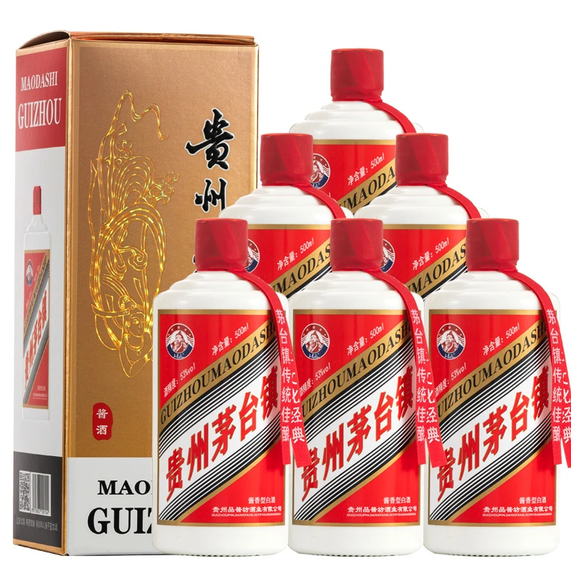 追酒翁贵州酱香型白酒纯粮食高粱酒坤沙礼盒6瓶装53度500mL*6