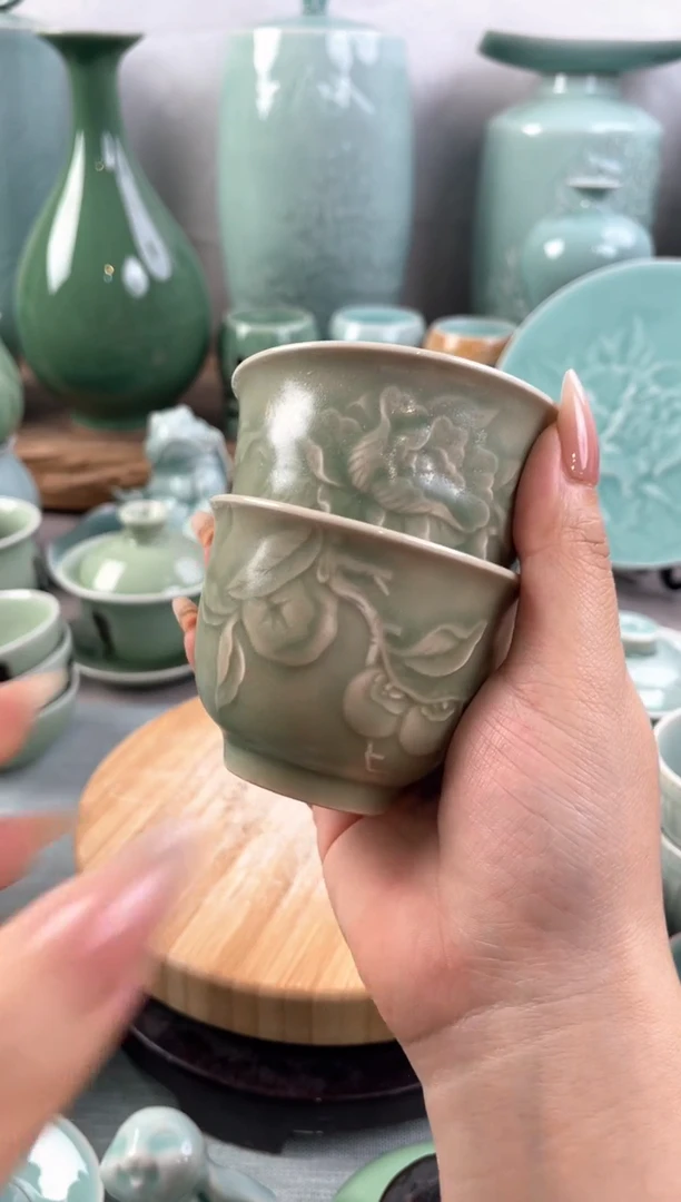 【闪购商品】2个 特价 微瑕 慧仙青瓷