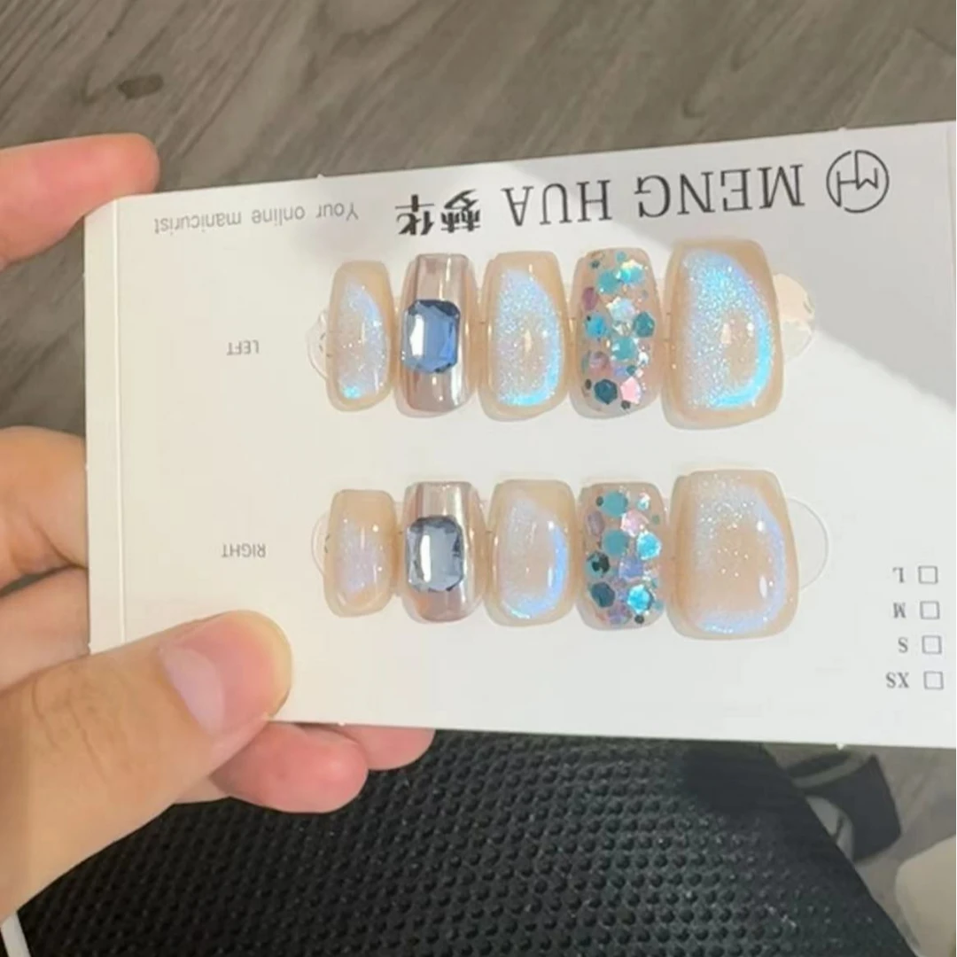深海极光-纯手工美甲 可重复穿戴