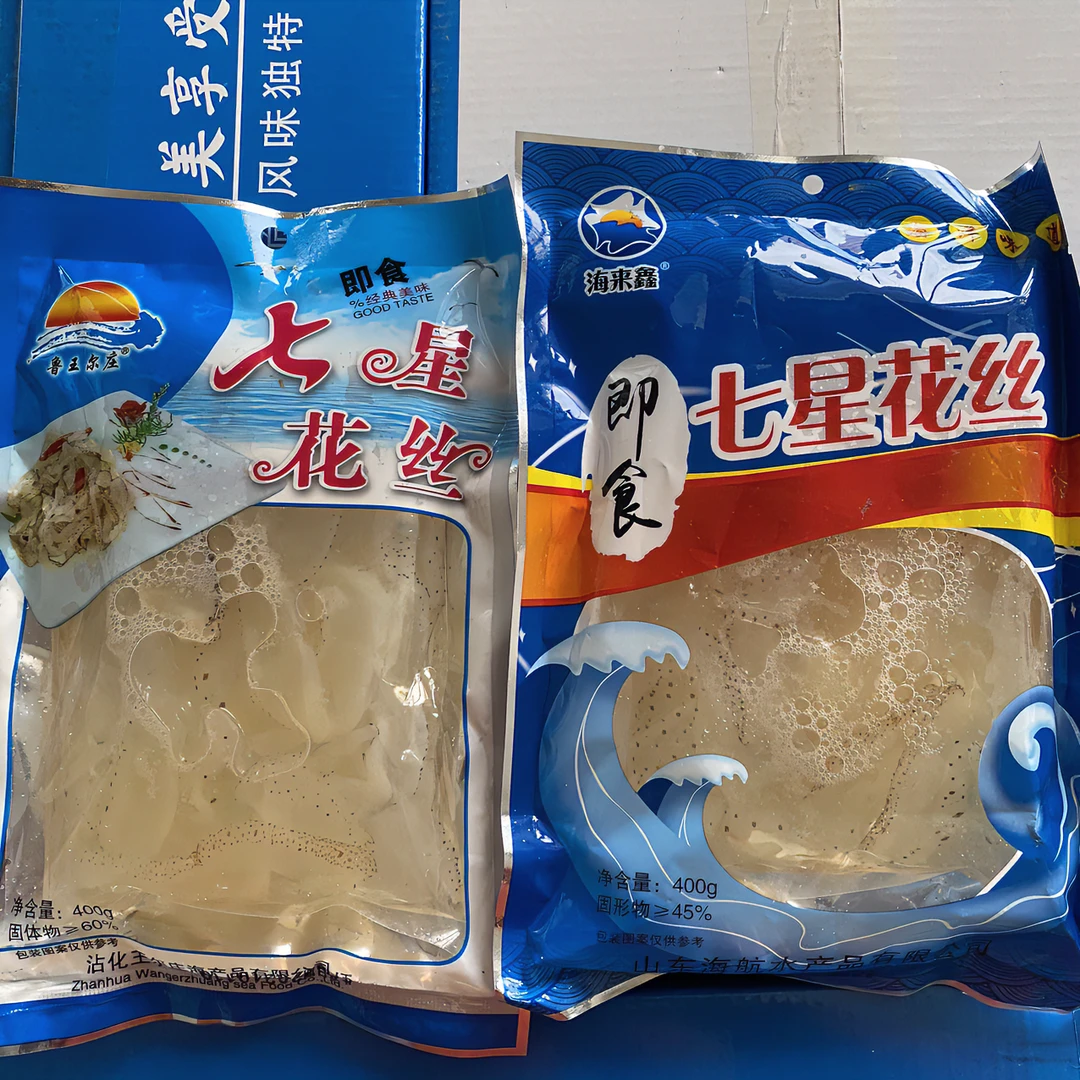 七星花丝 爽脆即食海蜇丝 脆爽鲜脆爽口营养  400g*5袋