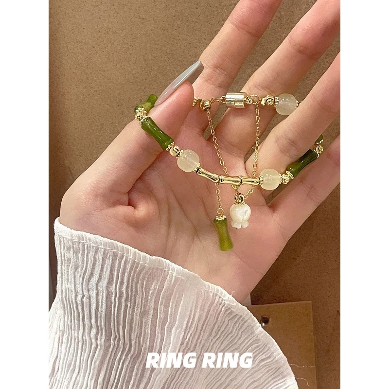 铜合金手链 浮光竹影｜RINGRING商店手链手串新中式竹节小众设计感