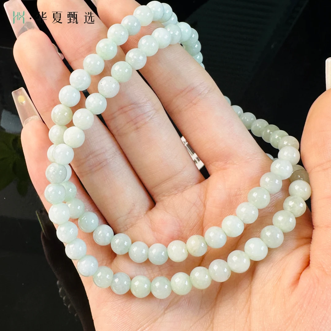 【华夏甄选】翡翠项链（尺寸约6mm）CHxw1700682多样性发货天然