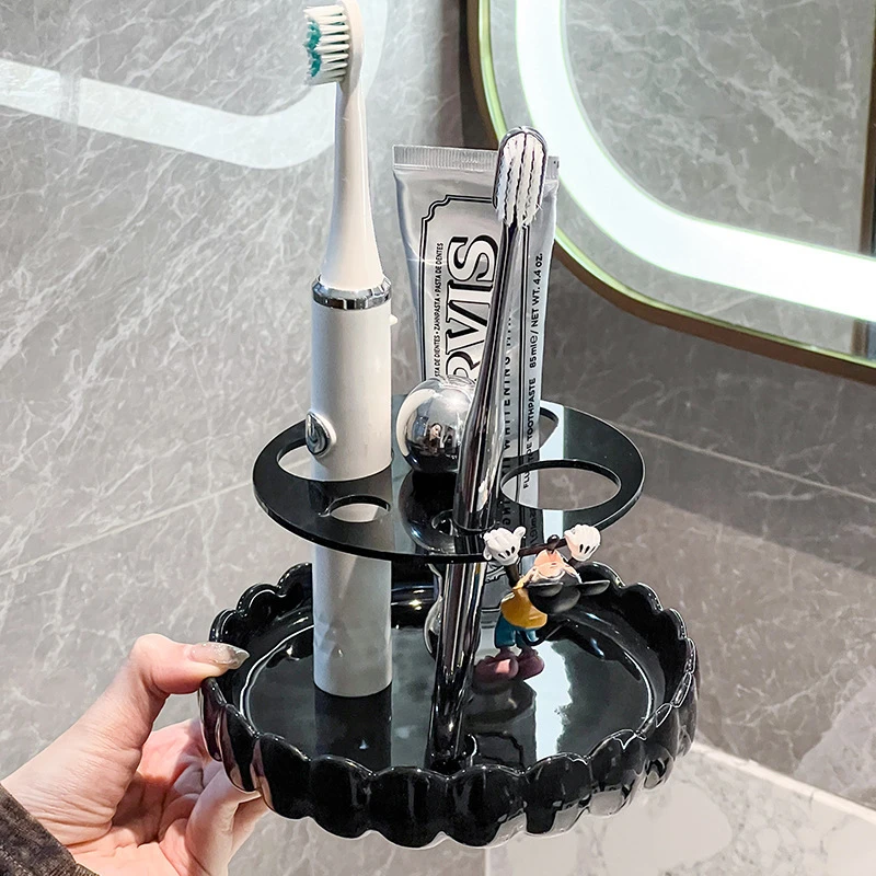 【新年补贴】ins高档牙刷架置物架放电动牙刷牙膏化妆笔卫生间高端