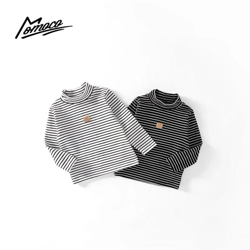 【抢先购】MOMOCO秋冬季新款儿童时尚条纹打底衫集合
