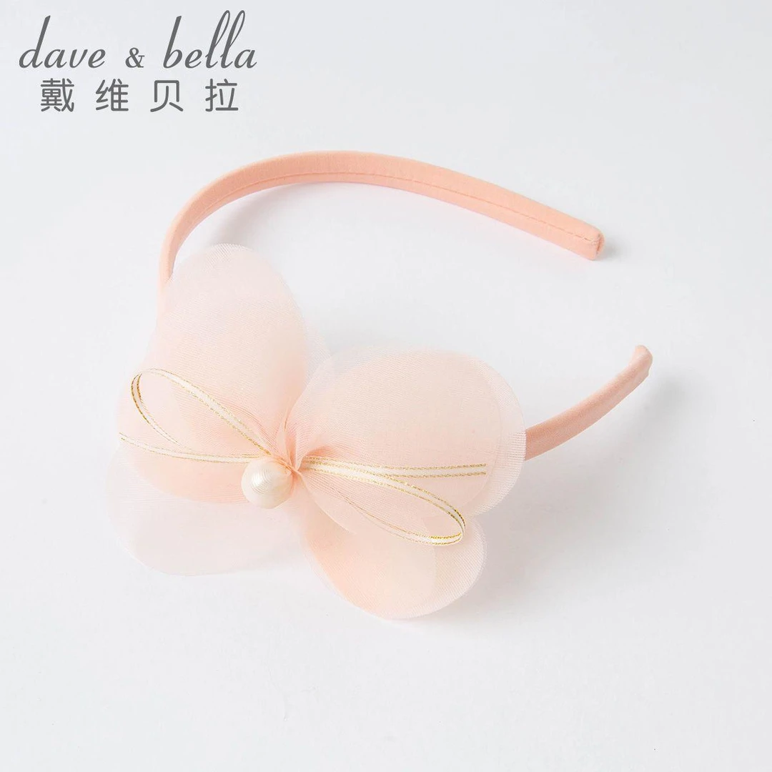 戴维贝拉儿童发饰小女孩发箍公主宝宝花朵头饰女童发箍DB19301