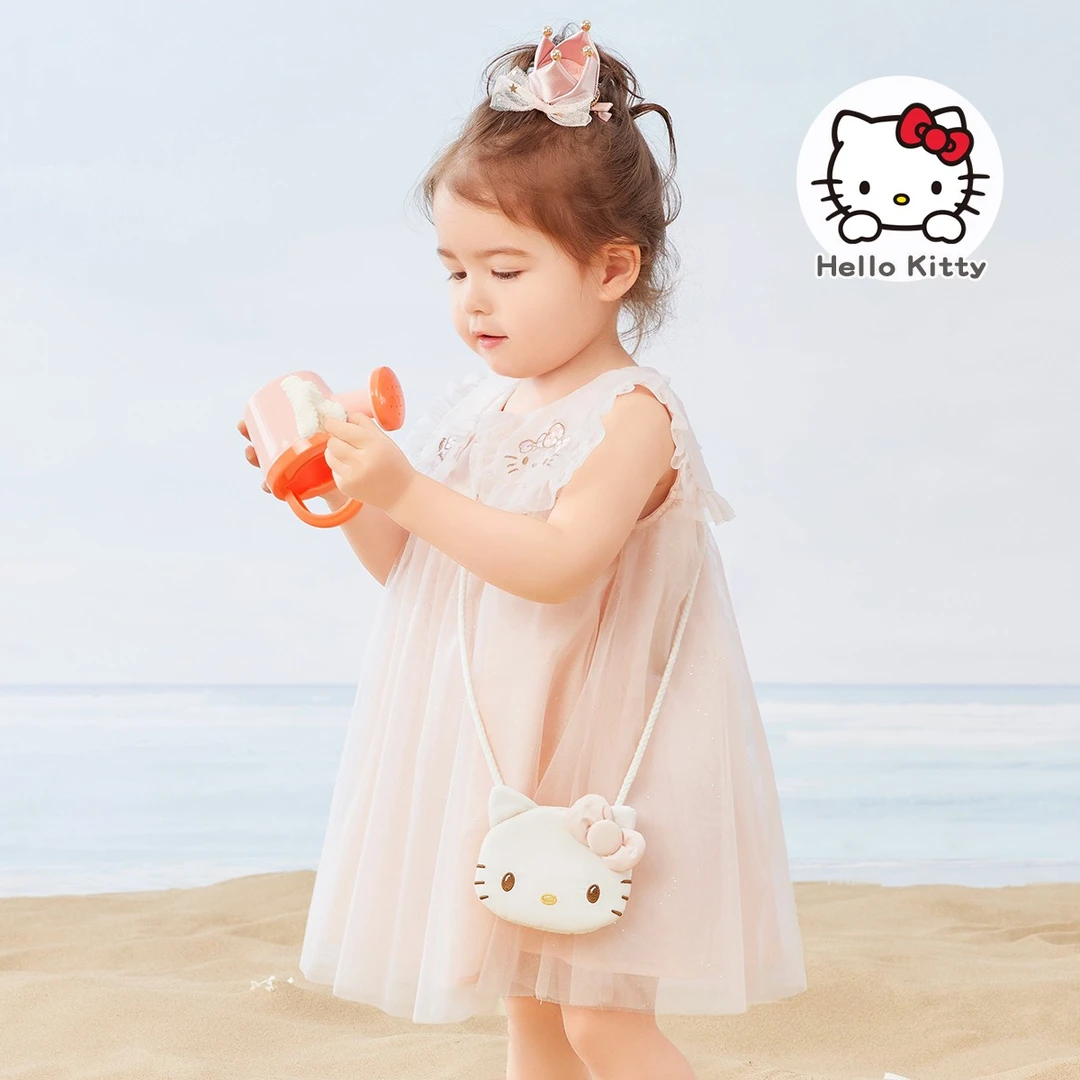 戴维贝拉童装女童连衣裙夏季宝宝裙子儿童网纱裙公主裙-DB2222064