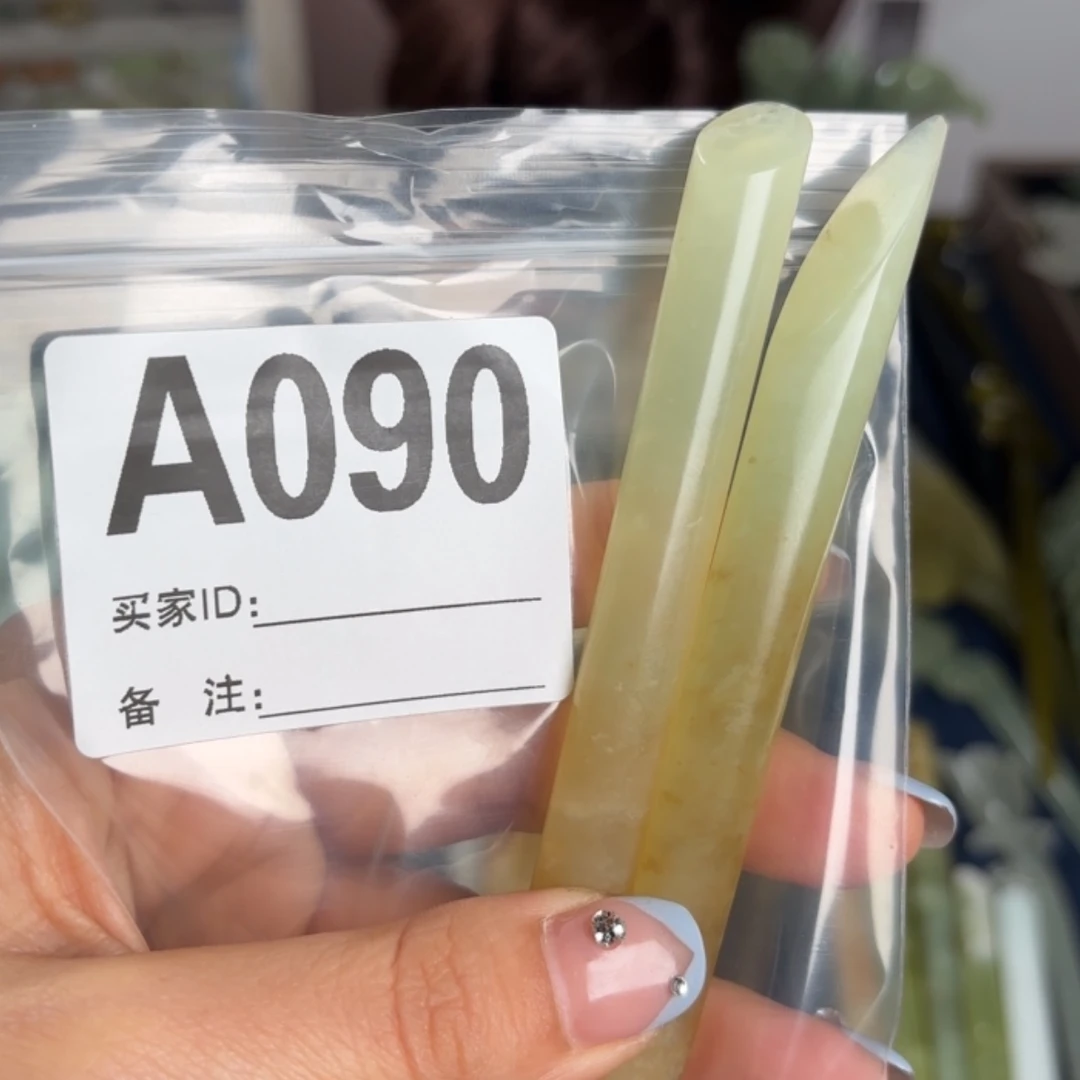 【闪购商品】蛇纹石玉发饰合金小*紫