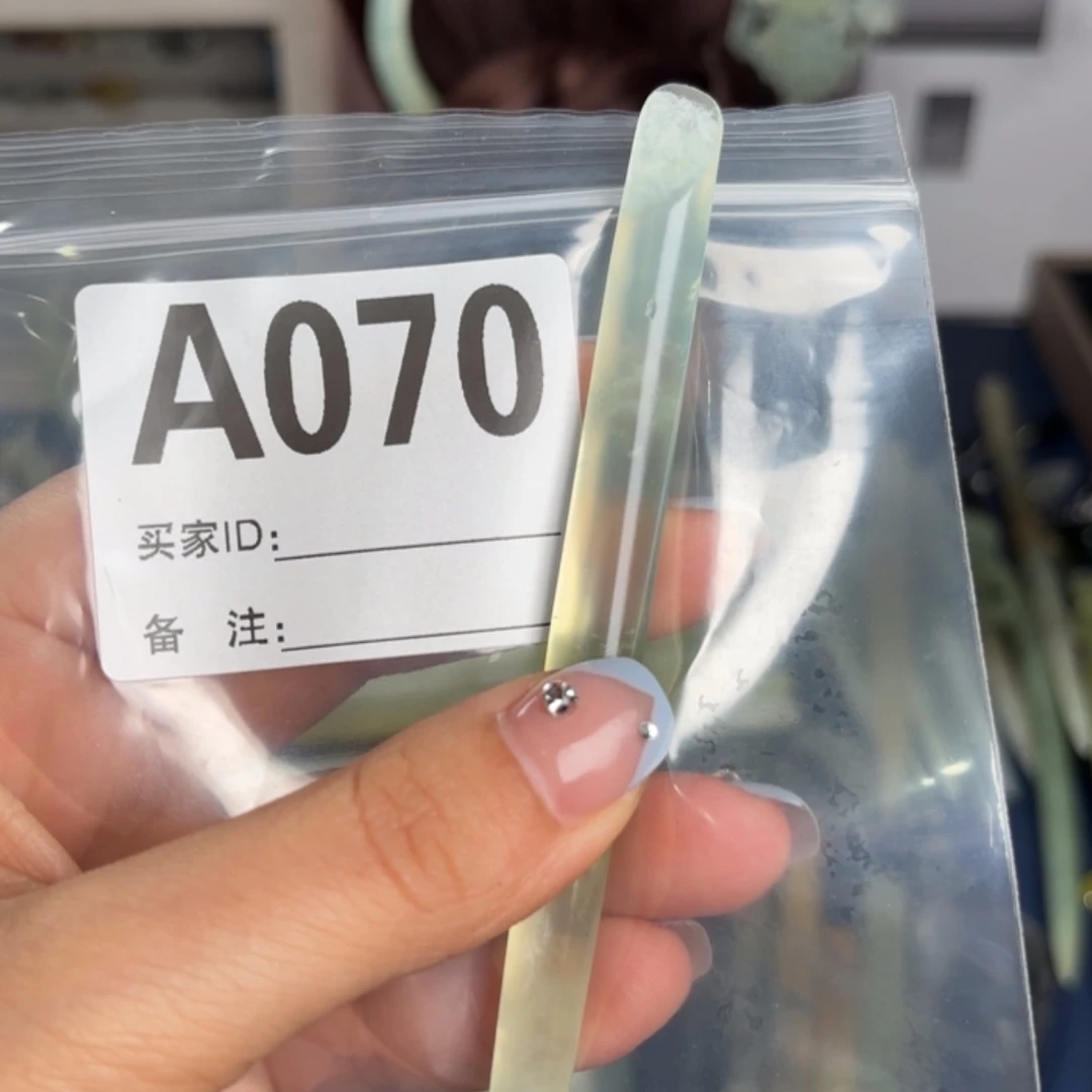 【闪购商品】蛇纹石玉发饰合金海***丰