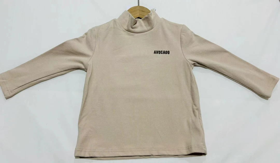 秋冬纯色男女儿童打底衫百搭半高领保暖中领女童