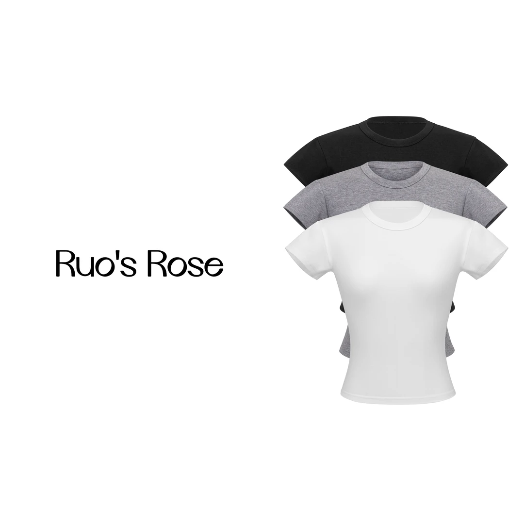 Ruos Rose 肯豆同款A4腰修身半袖