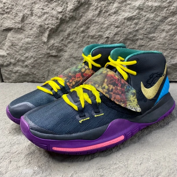 45码/市场价999/Nike 欧文6 新年黑色篮球鞋 二手无盒