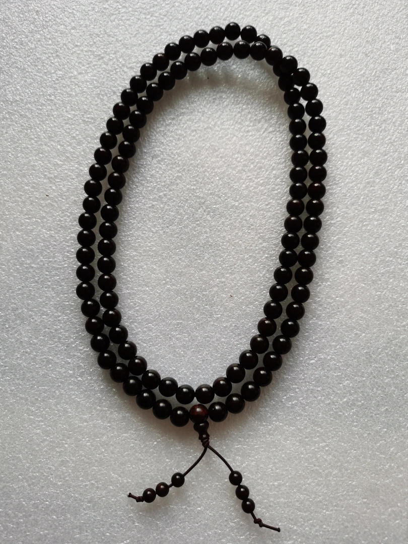 小叶紫檀圆珠多圈手串108/0.8