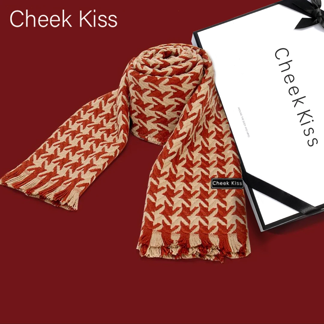 官网小c&k旗舰店秋冬季红色围巾女2025新款保暖韩版围脖礼盒礼物