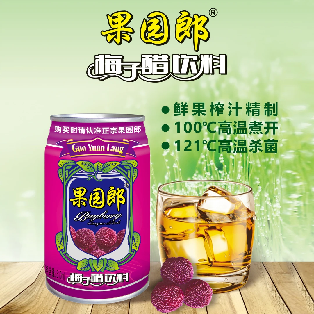 广东果园郎果醋饮料解渴果醋梅子醋饮料310ml/罐  过节 送礼