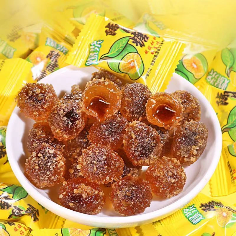 爆浆陈皮糖喜糖软糖酸甜夹心糖果办公随身携带休闲小零食