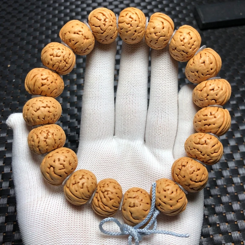 把件纽扣桃核矮桩18颗手持