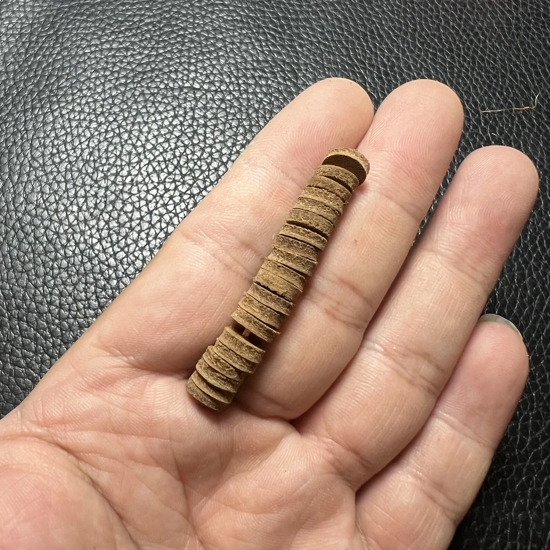 文玩手串配饰隔片隔珠周边牛皮隔片一组0.8-1.0左右