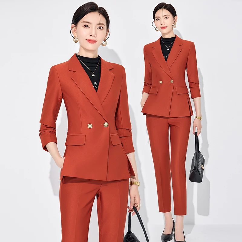 西装外套女2024新款春秋休闲气质小众设计感高级职业正装西服套装