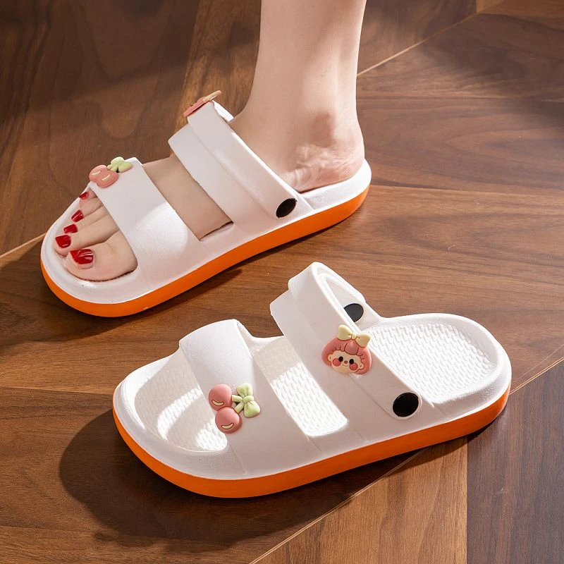 夏季凉拖鞋女外穿居家防滑厚底踩屎感沙滩鞋两穿女士时尚软底凉鞋