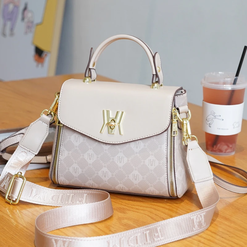 茵熙曼品牌女包2023新款洋气时尚百搭女士手提单肩斜挎包小方包