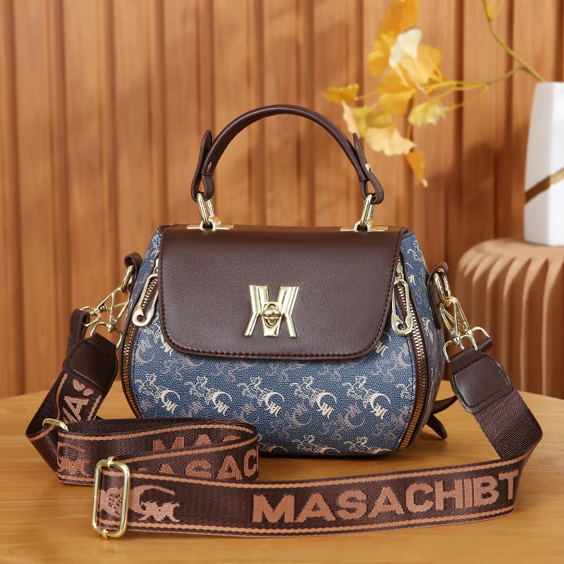 茵熙曼品牌女包2025新款潮流时尚百搭女士单肩包小众手提斜挎包