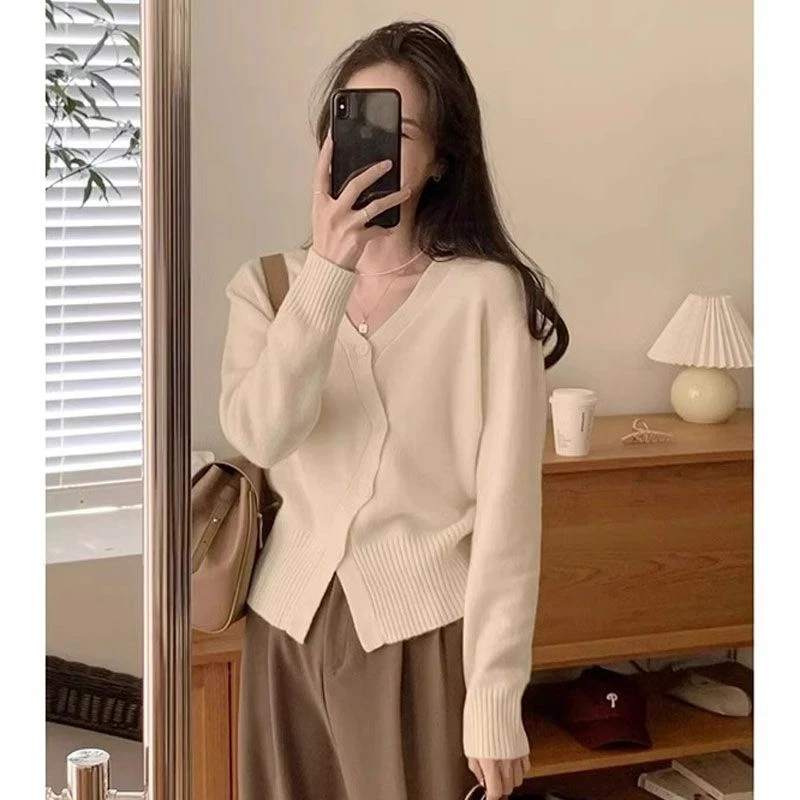 法式不规则针织打底衫女高级感毛衣内搭别致独特小众上衣秋冬百搭