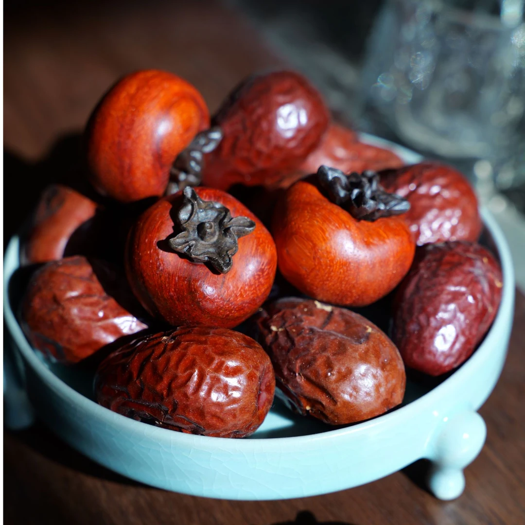 柿柿如意客厅文玩客厅装饰柿子创意全手工摆件