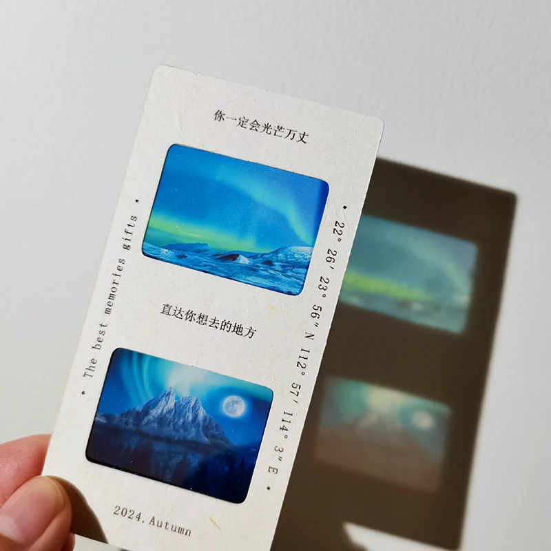 反转片胶片定制菲林票根应援爱豆光影照片书签毕业学生日礼物透卡