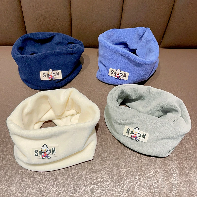 宝宝围脖秋冬儿童可爱卡通脖套婴儿围巾男童女童冬季出游防风保暖