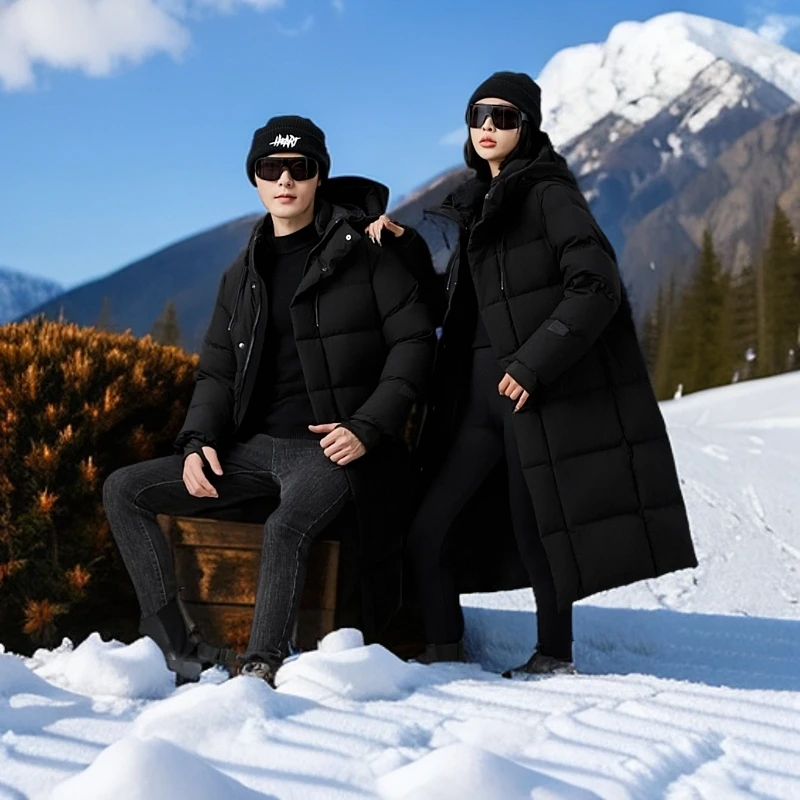 保罗正品巨厚极寒系列鹅绒服2024新款中长款宽松冬季外套