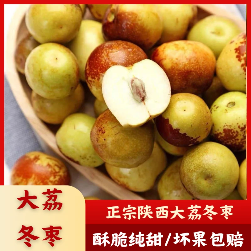正宗陕西大荔冬枣现摘新鲜冬枣孕妇水果脆甜冬枣果园直发现摘现发