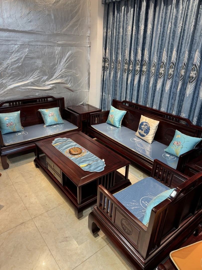 酸枝沙发客厅组合罗汉沙发新中式六件套