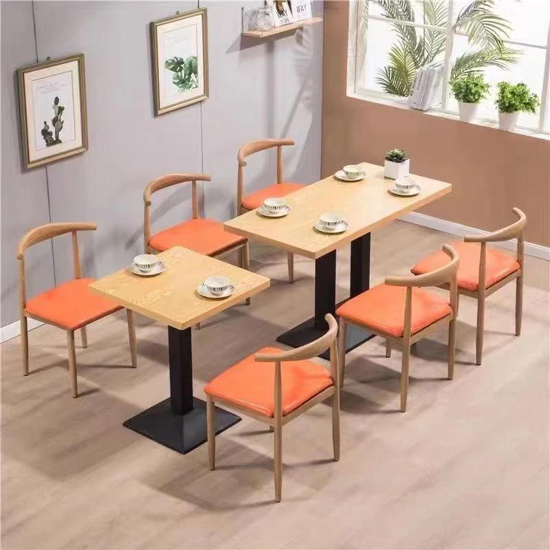 小吃面馆烧烤早餐餐饮快餐桌椅组合奶茶甜品店餐厅桌子商用经济性