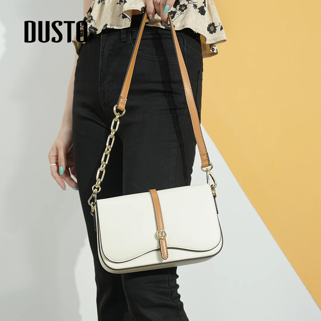 DUSTO/大东单肩小方包秋冬百搭小众单肩包休闲女士简约手提包2210