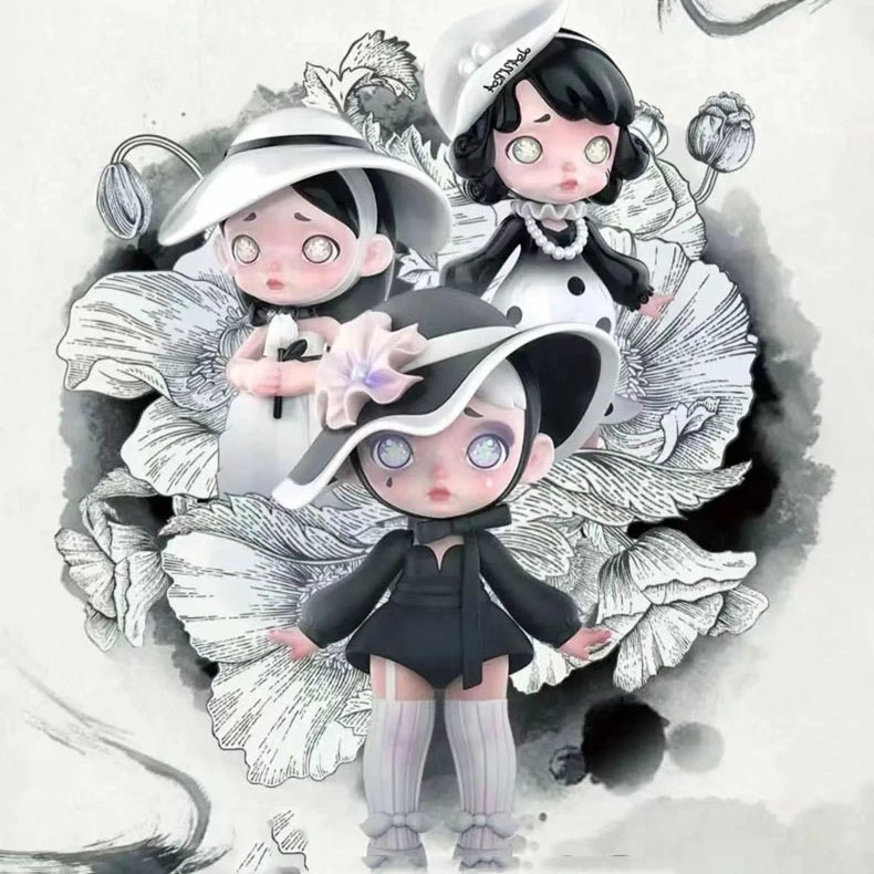 【拆盒】Laura劳拉失色丹青系列盲盒手办车载摆件可爱公仔礼物潮玩