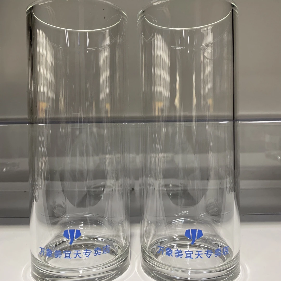 泡茶口杯高硼硅玻璃泡茶杯直身口杯办公室家用耐热透明家庭大容量