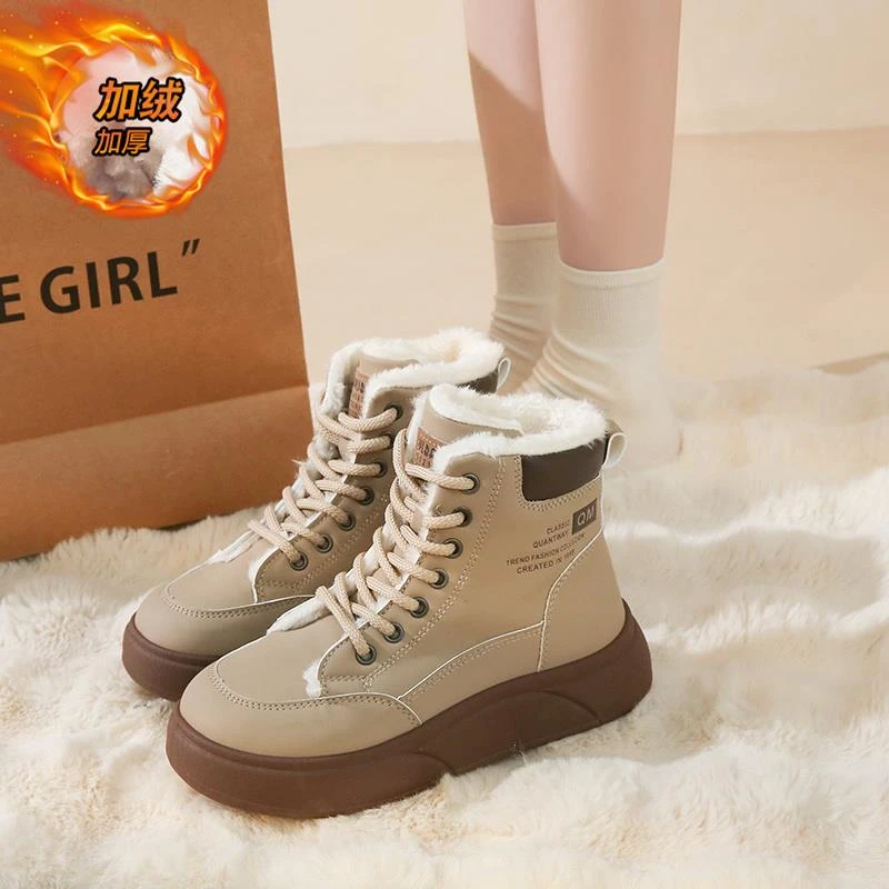 冬季爆款加厚雪地靴ins2024冬季新款运动休闲鞋保暖鞋久穿不累脚