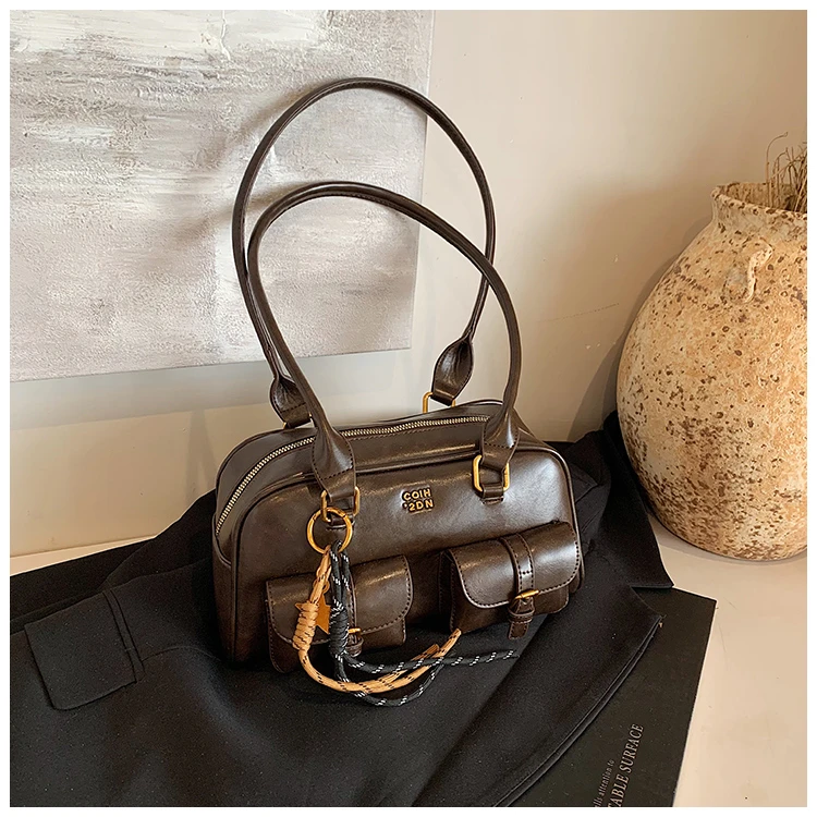 复古包包女大容量2024新款秋冬休闲单肩腋下包今年流行通勤枕头包