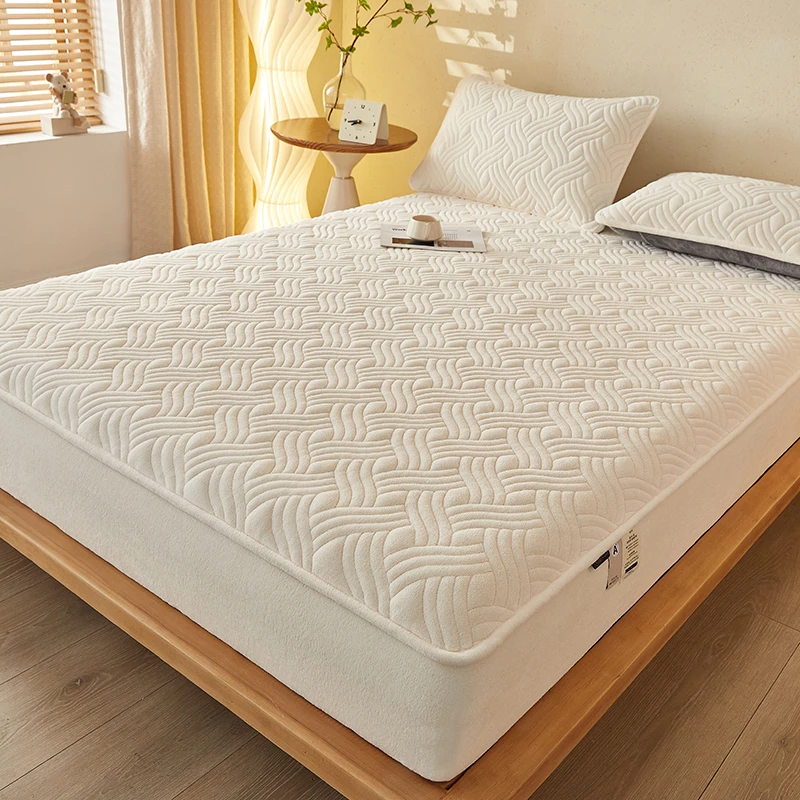 【嘉哥优选】2024新款A类云眠高克重加绒床套罩牛奶绒夹棉床笠666