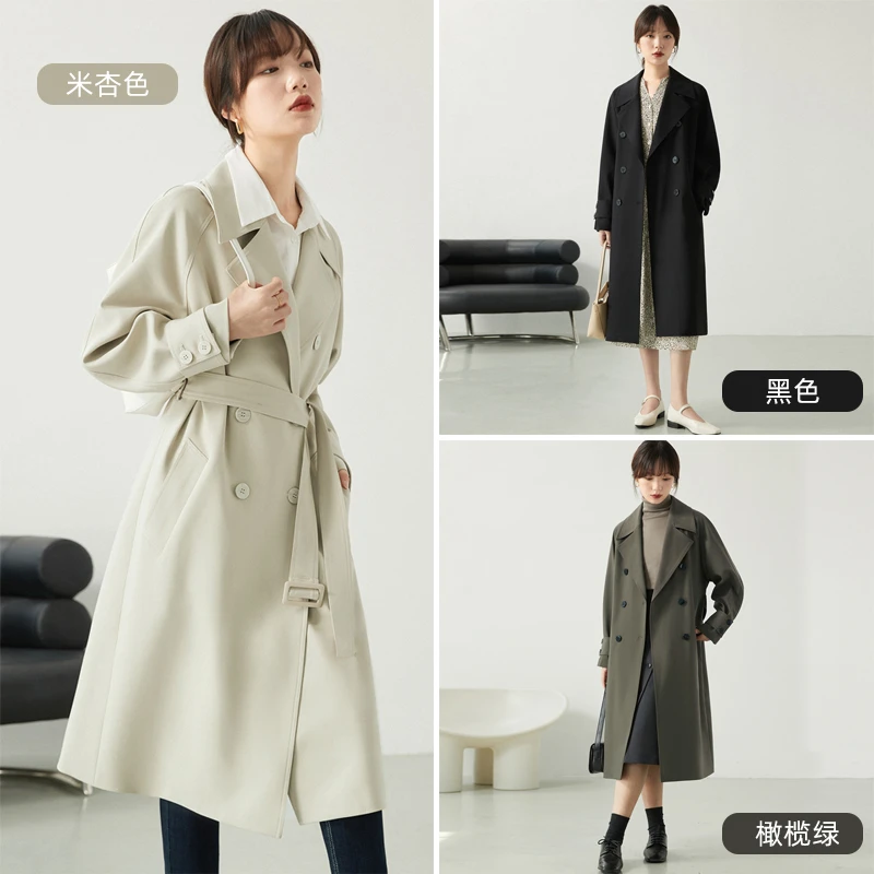 【率性经典】风衣外套女中长款新款春秋休闲宽松高级感大衣1011