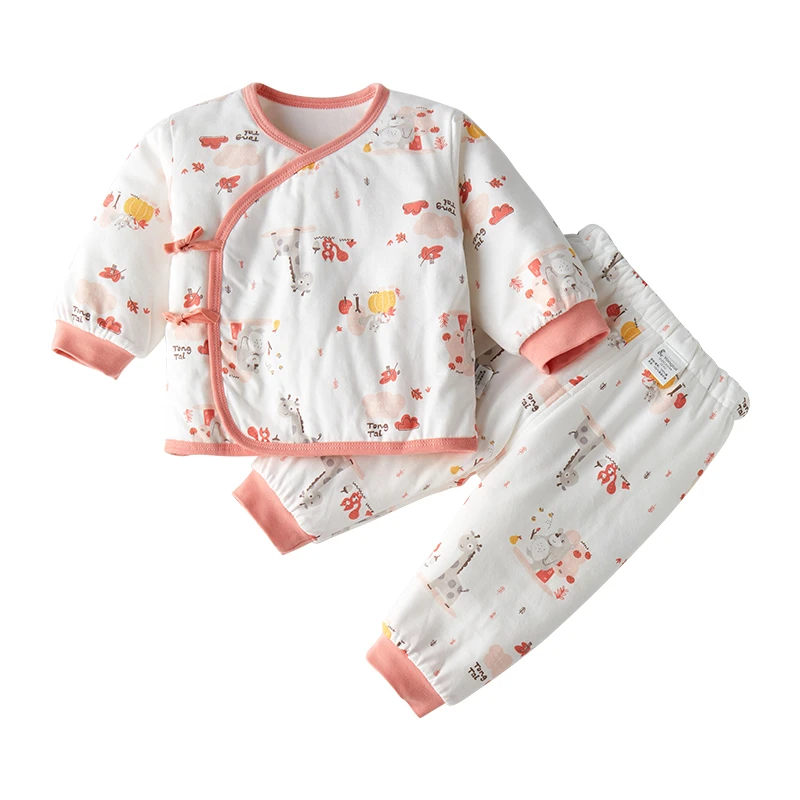 【清仓】童泰新生婴儿儿衣服保暖套装棉袄初生儿童宝宝外出薄棉和服
