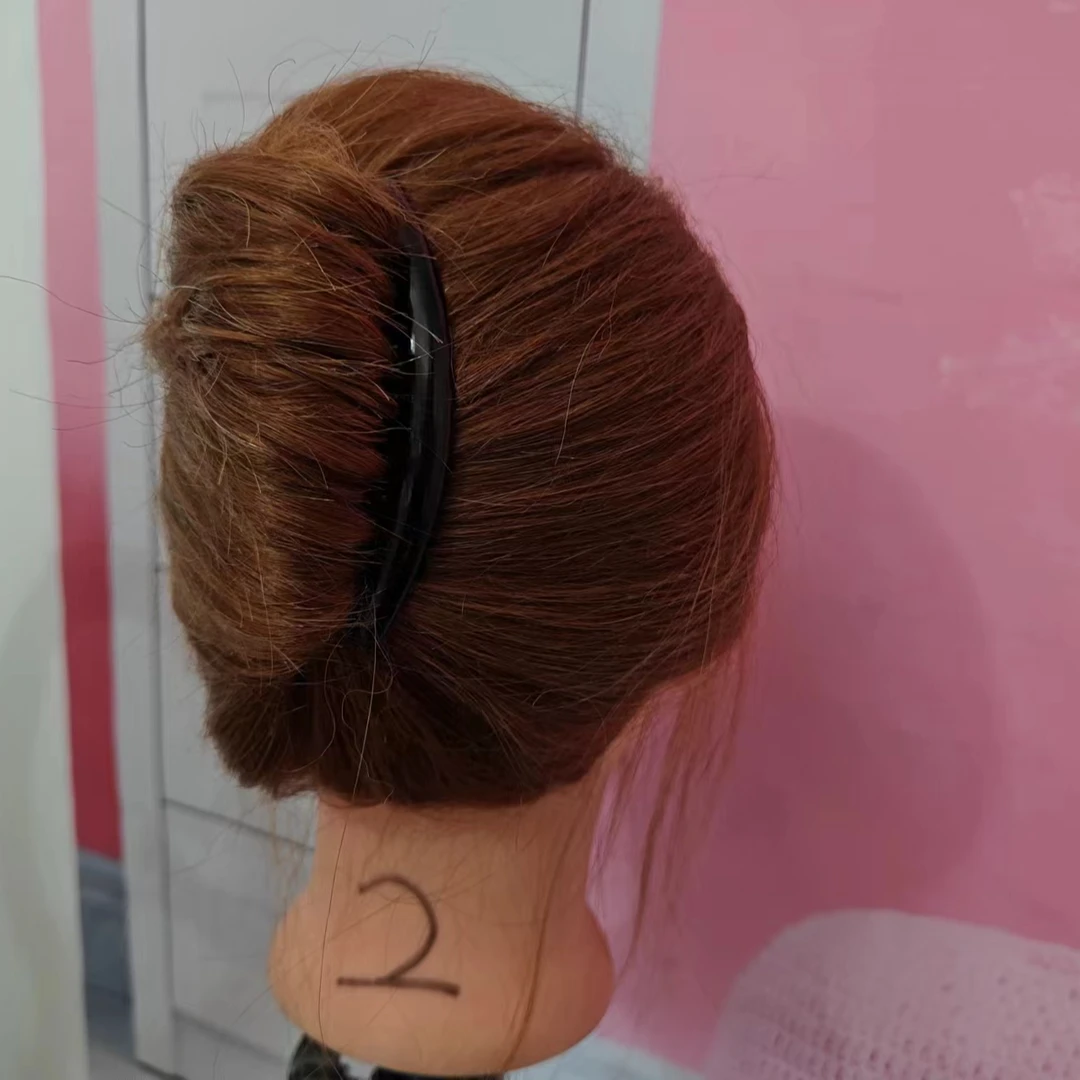 折不断黑色盘发用插梳旗袍苞发丸子头简约优雅百搭