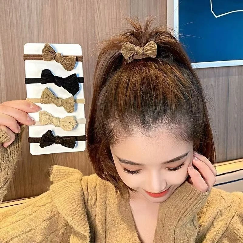 蝴蝶结发圈5个时尚潮流秋冬