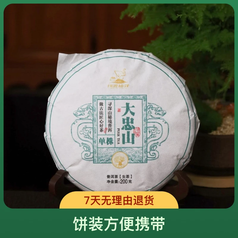 缘渡仙芽大忠山单株古树21年老生寻深山秘境普洱茶200克古树普洱